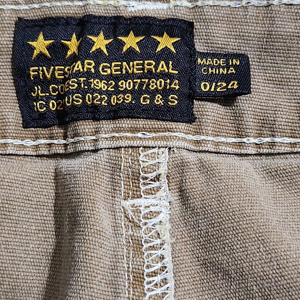 Five Star General Khaki Pants Women’s Stretch Cotton Straight Leg . Size 24 - Picture 7 of 8